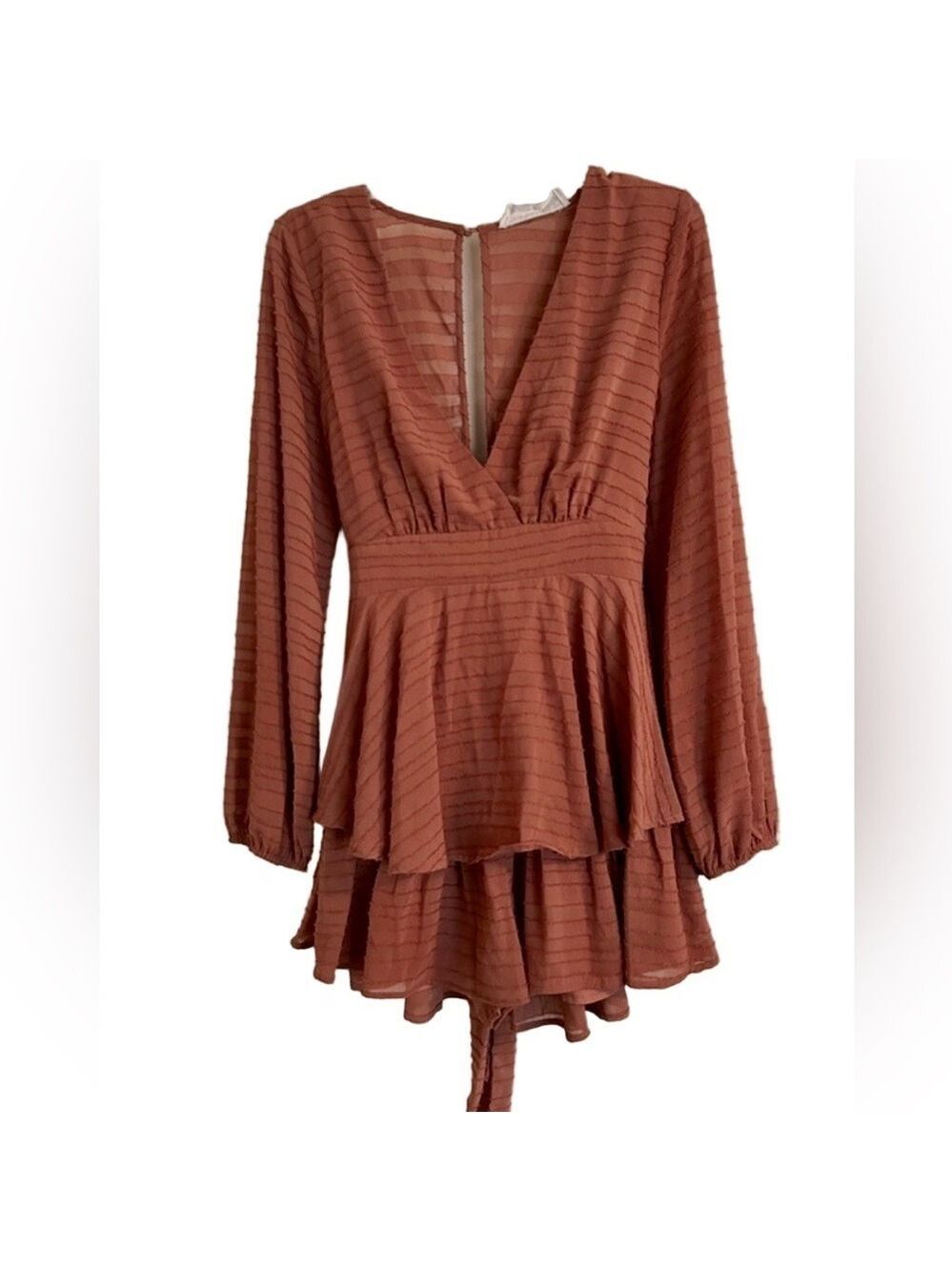 Katwalk Short Romper, Medium, Burnt Sienna